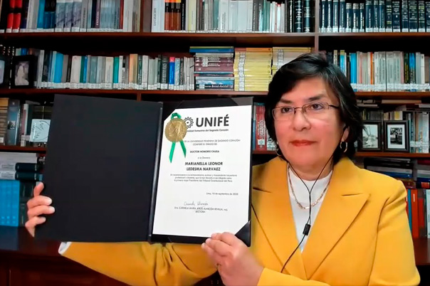 UNIF confiere el grado de Doctor Honoris Causa a nuestra docente la Dra Marianella Ledesma Narvez, Presidenta del Tribunal Constitucional