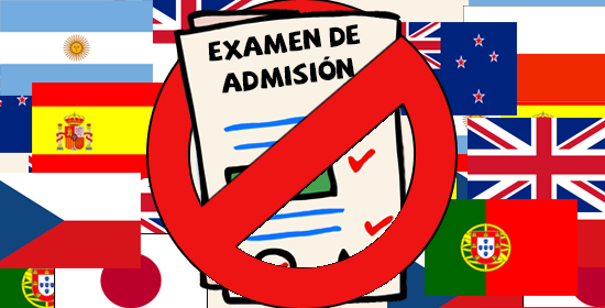 8 Pases en los que el examen de admisin no es obligatorio 