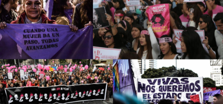 Marchas feministas en el Per y mundo