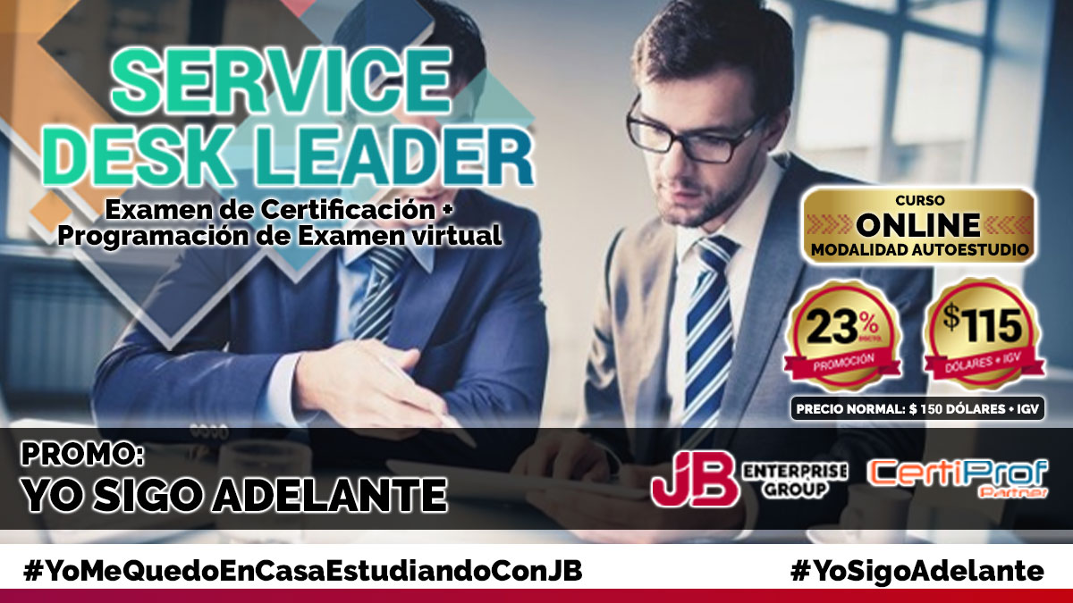 Curso Online AutoEstudio: Service Desk Leader Professional Certificate (SDLPC)